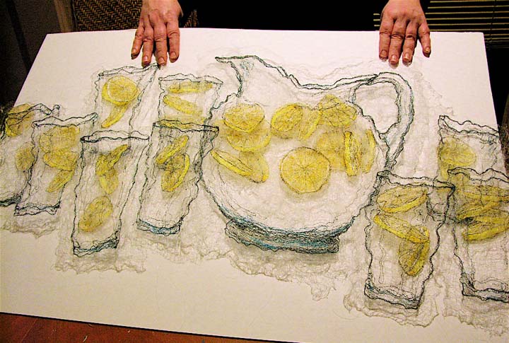 Lemonade Stand in progress. ©Susanne Gregg 2007.